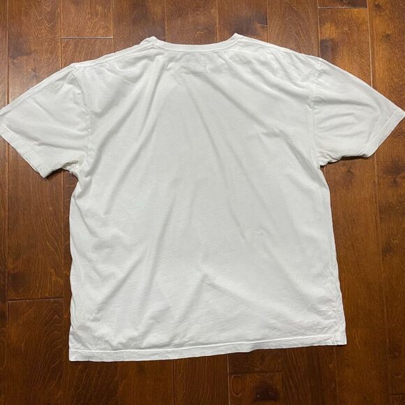 True Religion Basic Fit Vintage Print Logo White Red Cotton T-Shirt Men's XXL - Picture 5 of 8